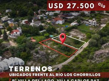 Terreno · 1500m² · Venta Terrenos de 750 m² con Vista a 30 m del Río en Barrio Villa del Lago, Villa Carlos Paz