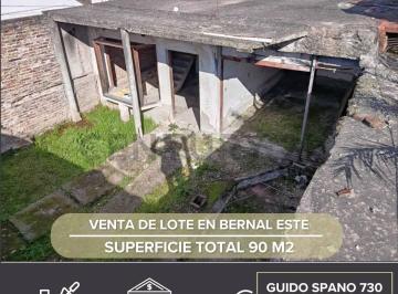 Terreno · 90m² · 4 Ambientes · Venta de Lote 90 m² Bernal Este