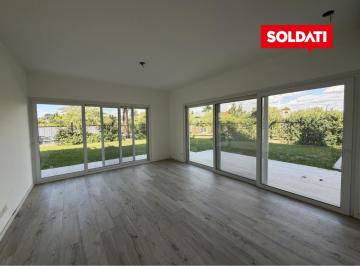 Departamento · 55m² · 2 Ambientes · 2 Cocheras · Departamento con Jardín en Distrito Zug Caamaño Pilar – 2 Ambientes, Parrilla y 2 Cocheras