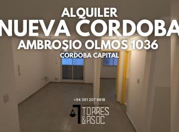 Departamento de 3 ambientes, Córdoba · Departamento en Alquiler en Nueva Córdoba – 1 Dormitorio + Estudio | Balcón | Ambrosio Olmos