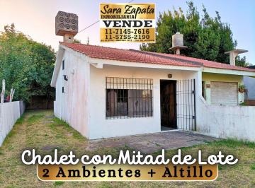 Casa de 2 ambientes, Mar del Tuyú · 9 5725 Chalet 2 Ambientes + Altillo con Mitad de Lote Vende Sara Zapata Inmobiliaria