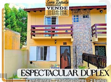 Casa de 3 ambientes, Mar del Tuyú · 58 455 Gran Dúplex Al Frente con Gas Natural 3 Ambientes 2 Dorm. Vende Sara Zapata