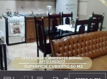 PH · 60m² · 2 Ambientes · Venta Casa 2 Ambientes Bernal - Apto Credito