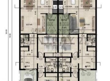 Casa · 100m² · ? Unidad B - 2 Dorm. · 2 Baños · Planta Baja