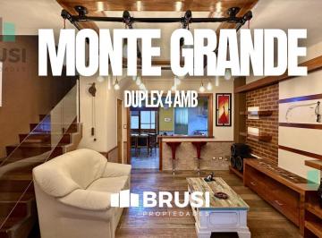 Casa · 121m² · 4 Ambientes · 2 Cocheras · Dúplex en Venta en Monte Grande - 4 Ambientes - Apto Crédito