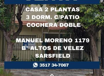 Casa de 6 ambientes, Córdoba · Casa en Venta B° Altos de Velez Sarsfield