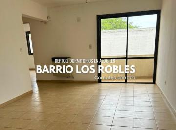 Departamento · 89m² · 3 Ambientes · 1 Cochera · Depto 2 Dorm + Cochera B° Los Robles en Complejo Cerrado.