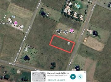 Terreno , Tornquist · Lote en Venta - San Andres de Las Sierras