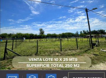 Terreno · 184m² · Lote de 250 m² Barrio Garden - La Plata