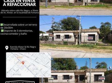 Casa · 110m² · 4 Ambientes · 1 Cochera · Fontana: Casa en Venta – a Refaccionar