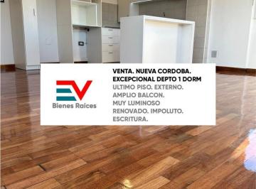 Departamento · 50m² · 2 Ambientes · Venta. Nva Cba. Unico Depto 1 Dorm! Ultimo Piso, Externo con Balcon Grande. Escritura!