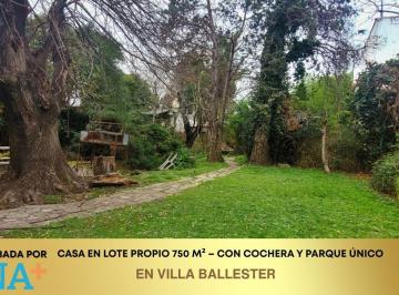 MEY-MEY-160_2 · Casa de Una Planta con Amplio Fondo Verde y Cochera Cubierta en Villa Ballester