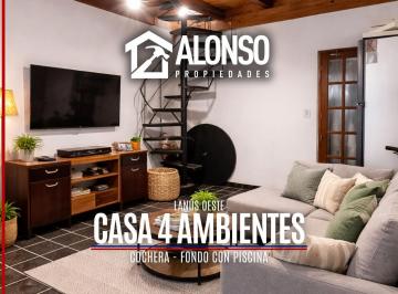 Casa · 220m² · 4 Ambientes · 1 Cochera · Venta - Casa 4 Ambientes con Pileta - Lanús