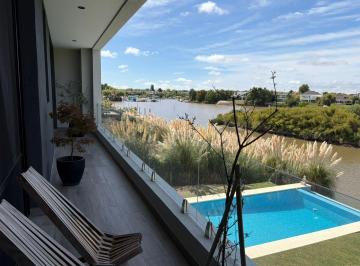 Casa · 215m² · 5 Ambientes · 4 Cocheras · Lindísima Casa Moderna con Bajada Al Rio, en Barrio Náutico El Canal Villanueva. (Dique Lujan)
