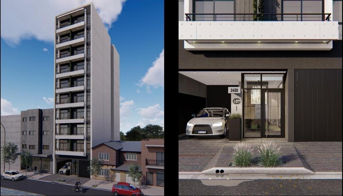 Depto en pozo 2 amb, 47m² en Centro — moderno edificio