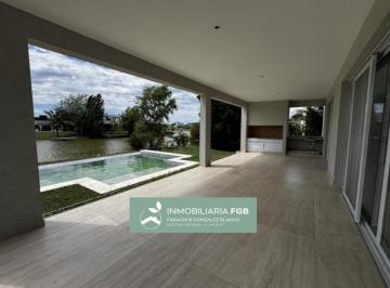 Casa · 200m² · 5 Ambientes · 6 Cocheras · Casa a La Laguna en Venta en Barrio Norte El Cantón | 4 Dorm. | Pileta | Calidad Premium