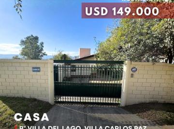 Casa · 185m² · 5 Ambientes · 1 Cochera · Venta Casa con Gas Natural a 150 m de Ruta 38 en Villa del Lago, Villa Carlos Paz