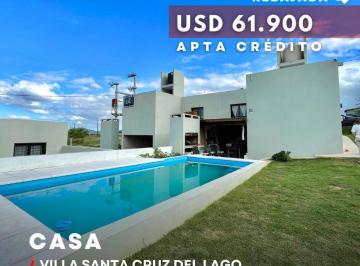 Casa · 73m² · 4 Ambientes · 1 Cochera · Venta Casa de 2 Dorm. con Pileta a Estrenar en Valle del Sol, Villa Santa Cruz del Lago