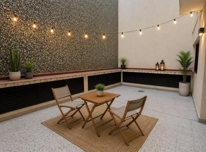 Departamento 2 Ambientes con Patio en Alquiler en Retiro