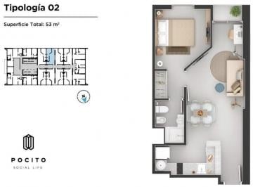 Departamento · 40m² · 2 Ambientes · Oportunidad de Contado en Pocito Social Life