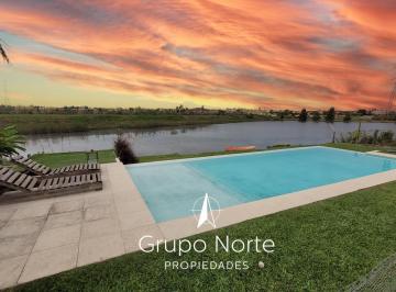 Casa · 271m² · 6 Ambientes · 4 Cocheras · Casa en Venta Al Lago en Villanueva, San Gabriel