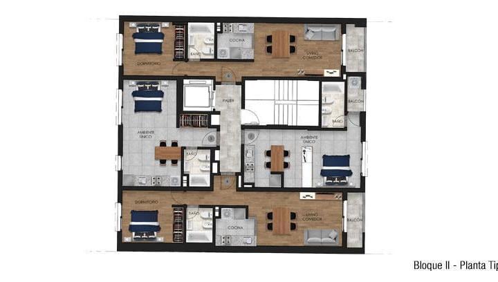 Departamento · 45m² · 2 Ambientes