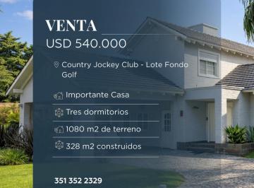 Casa · 328m² · 3 Dormitorios · 2 Cocheras · Casa en Venta en Barrio Jockey Club Cordoba - Valparaiso