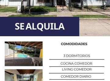 Foto · Casa en Alquiler 3 Dorm. en Granja de Funes - Pileta - Quincho - Cochera X 2