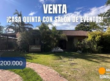 Quinta vacacional de 5 ambientes, Florencio Varela · Casa Quinta con Salón de Eventos