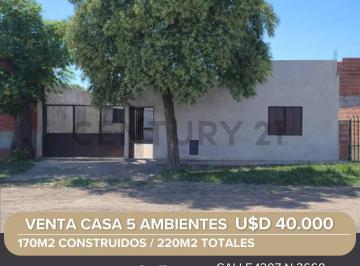 Casa · 170m² · 5 Ambientes · 1 Cochera · Venta Casa en Ingeniero Allan