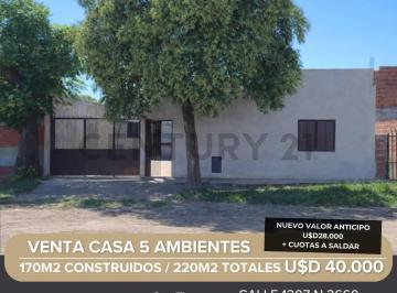 Casa · 170m² · 5 Ambientes · 1 Cochera · Venta Casa en Ingeniero Allan