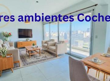 Departamento · 64m² · 3 Ambientes · 1 Cochera · Departamento 3 Ambientes Venta Muy Luminoso Balcón Terraza Torre Premium Amenities