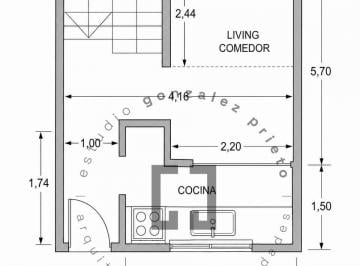 Departamento · 50m² · 2 Ambientes · Luminoso y Amplio Departamento 2 Ambientes en Pleno San Isidro 2do Piso