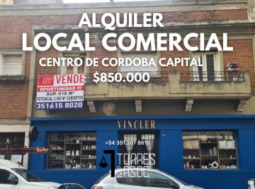 Local comercial de 4 ambientes, Córdoba · Local Comercial en Alquiler en Centro – 110 m² – Alta Exposición – Rosario de Santa Fe 449