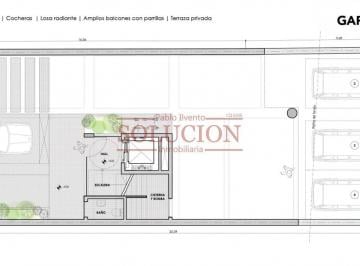 Departamento · 103m² · 4 Ambientes · 1 Cochera · Garibaldi 665 Pre Venta 3 Dorm.