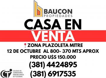 Casa · 370m² · Terreno en San Miguel de Tucumán