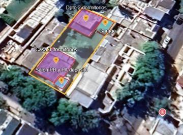 Casa · 765m² · 2 Ambientes · 2 Cocheras · Venta - Casa Centrica 3 Hab. con Local + Deposito. Dpto 2 Hab. Al Contrafrente y 2 Coheras - Lote 1