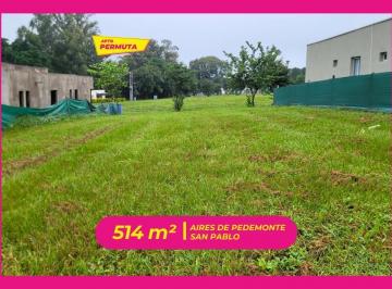 Terreno · 514m² · Las Decoud Venden Lote en B° Privado Aires de Pedemonte | San Pablo | Lules