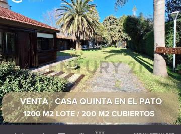 Quinta vacacional · 200m² · 3 Ambientes · 1 Cochera · Quinta en Venta Pato Berazategui 3 Ambientes Pileta Parrilla