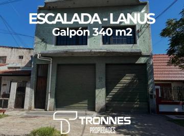 Bodega-Galpón de 3 ambientes, Lanús · Venta Galpón en 2 Plantas con Techo de Losa de 340 m² Cubiertos - Oportunidad - Lanús - Escalada