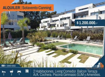 Departamento de 3 ambientes, Ezeiza · Alquiler Departamento 2 Habitaciones Cochera Amenities - Sotavento Canning
