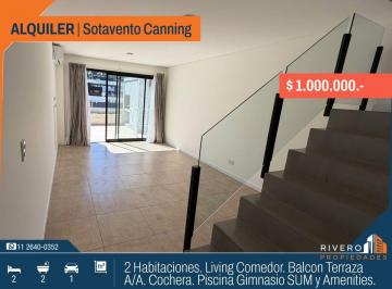Departamento de 3 ambientes, Ezeiza · Alquiler Departamento 2 Habitaciones Cochera Amenities - Sotavento Canning