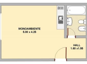 Departamento de 1 ambiente, Balvanera · Balvanera Alquiler Monoambiente