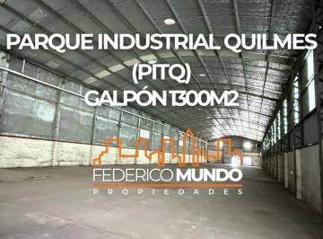 Bodega-Galpón · 1270m² · Galpon/deposito en Alquiler Parque Industrial Quilmes
