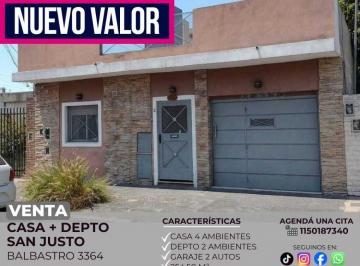 RUS-RUS-11048_2 · Venta Casa 4 Ambientes + Departamento 2 Ambientes San Justo, La Matanza