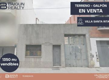 Terreno · 452m² · Terreno en Venta en Villa Santa Rita, 1350 m² Vendibles