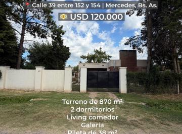 Casa de 2 ambientes, Mercedes · Casa Quinta en Venta