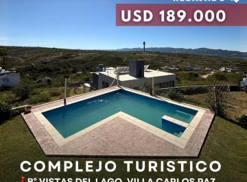 Hotel · 340m² · 15 Ambientes · Venta Complejo Turístico 5 Duplex (30 Plazas) y 850 m² Terreno en Vistas del Lago - Villa Carlos Paz