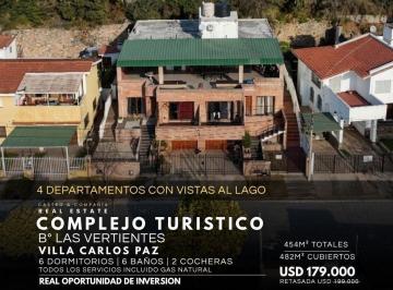 Hotel · 454m² · 12 Ambientes · 4 Cocheras · Venta Complejo Turistico de 4 Departamentos con Vista Panorámica en Las Vertientes, Villa Carlos Paz