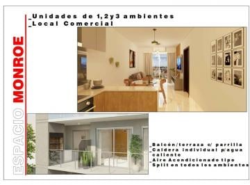 Departamento · 40m² · 2 Ambientes · 1 Cochera · Departamentos en Monroe